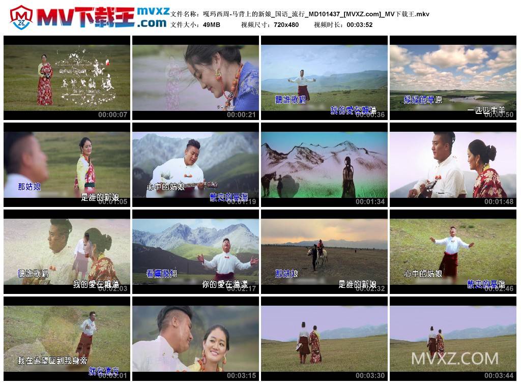 嘎玛西周-马背上的新娘_国语_流行_MD101437